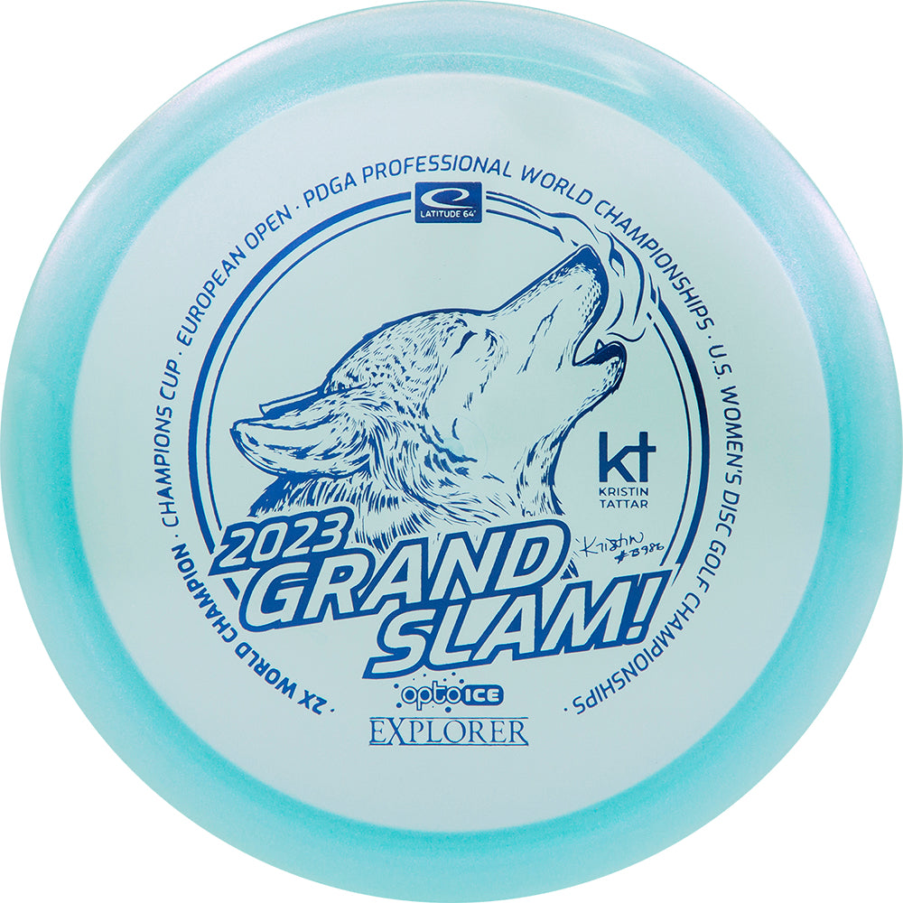 Latitude 64 Opto-Ice Glimmer Explorer Kristin Tattar Grand Slam Stamp 2023