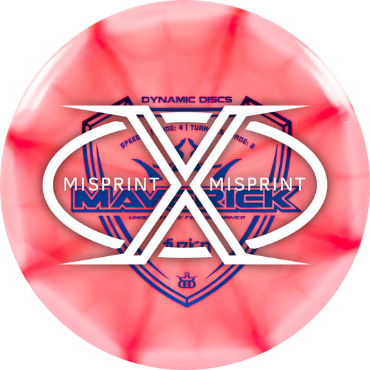 Misprint Dynamic Discs Fuzion Burst Maverick