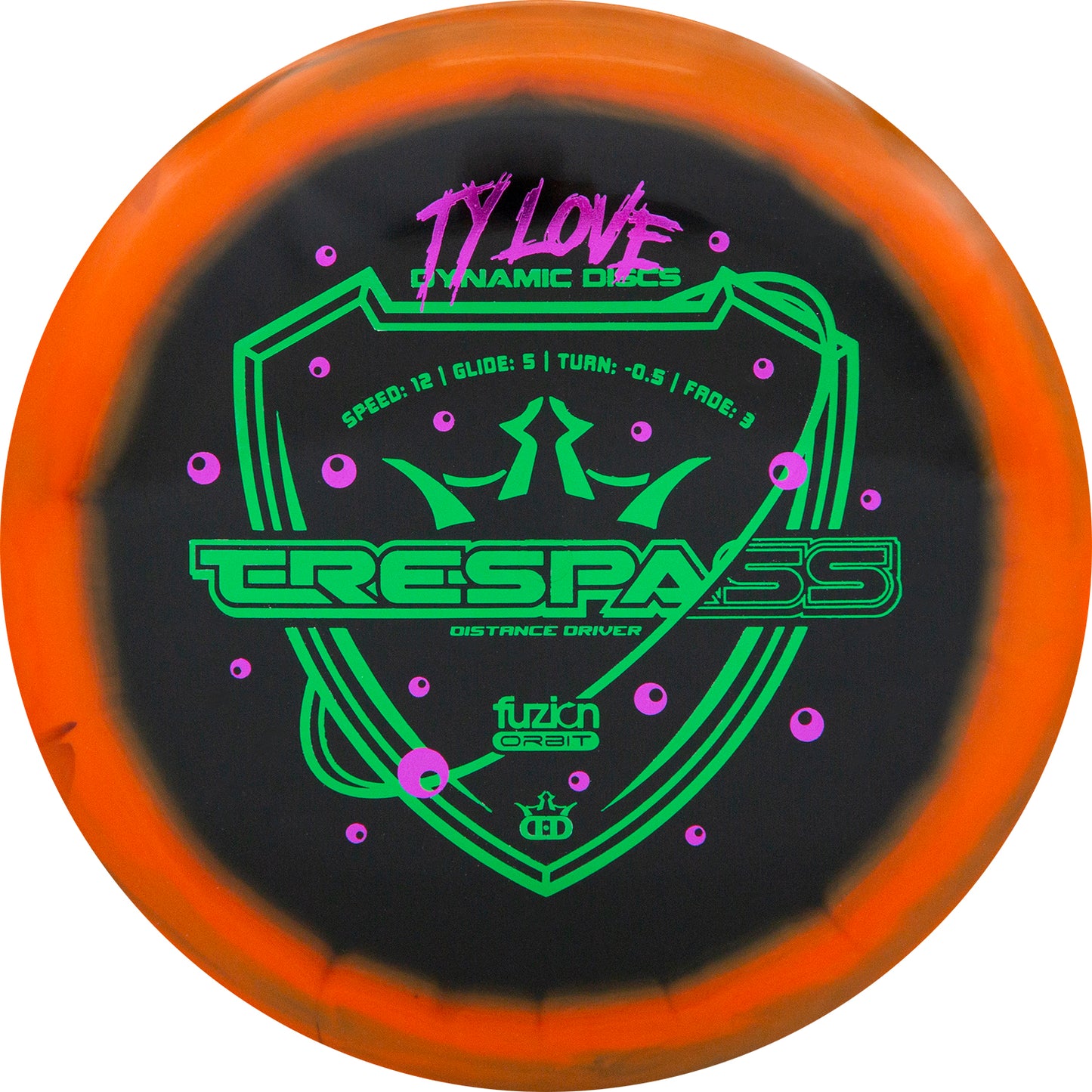 Dynamic Discs Fuzion Orbit Trespass Ty Love Team Series 2023