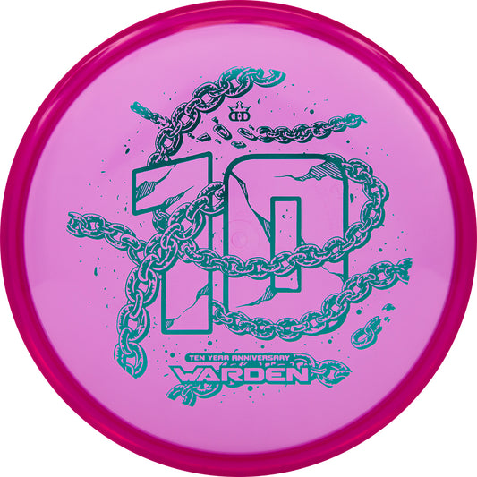 Dynamic Discs Lucid-Ice Warden 10 Year Anniversary Stamp