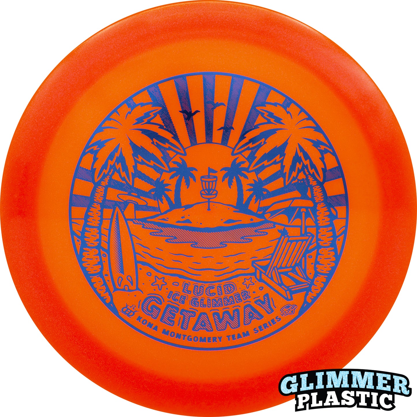 Dynamic Discs Lucid-Ice Glimmer Getaway Kona Montgomery Team Series 2023