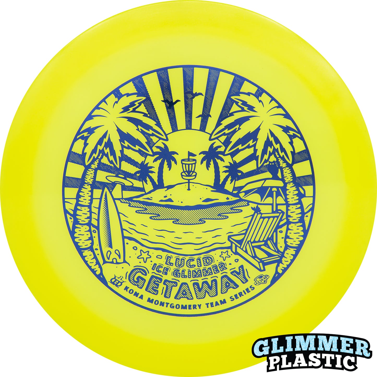Dynamic Discs Lucid-Ice Glimmer Getaway Kona Montgomery Team Series 2023