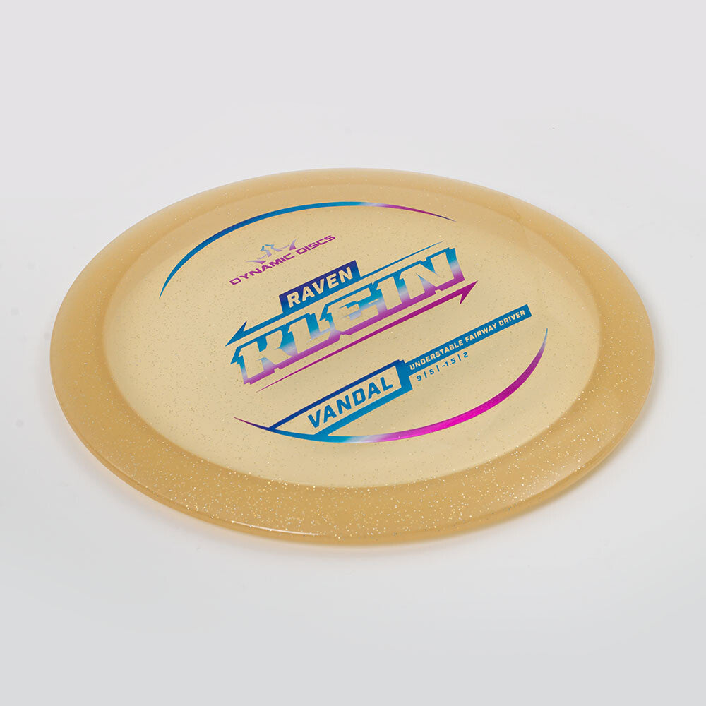 Lucid Gold Metal Flake Vandal - Raven Klein 2025 – Dynamic Discs