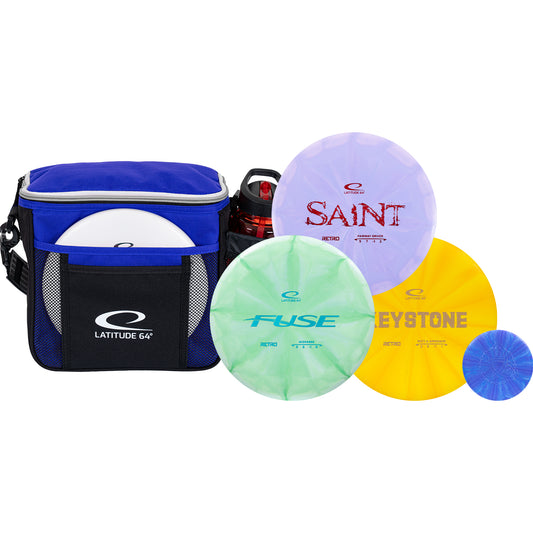 Latitude 64 Slim Bag 3/4/5-Disc Retro Burst Disc Golf Starter Set
