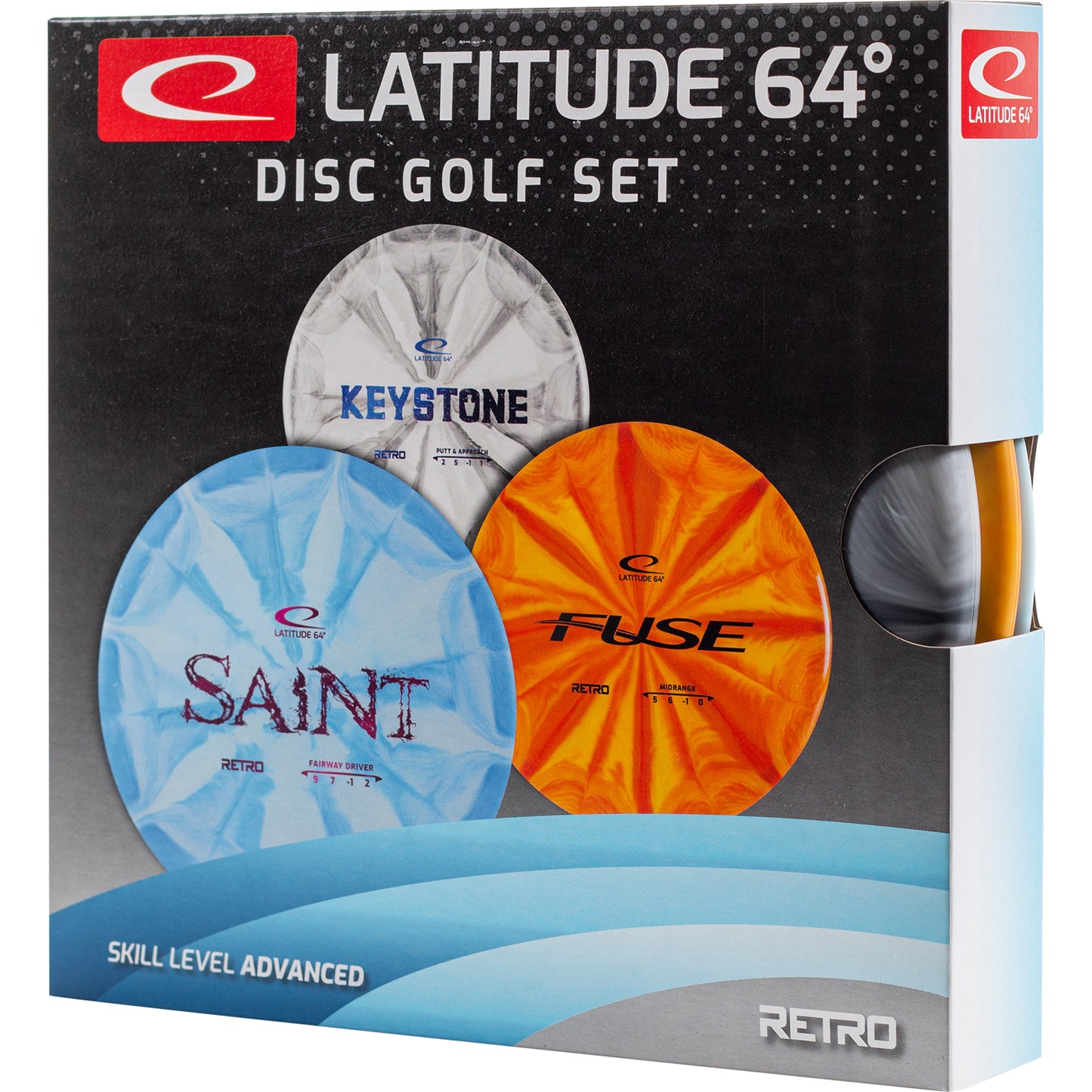 Latitude 64 Advanced Retro Burst Disc Golf Starter Set