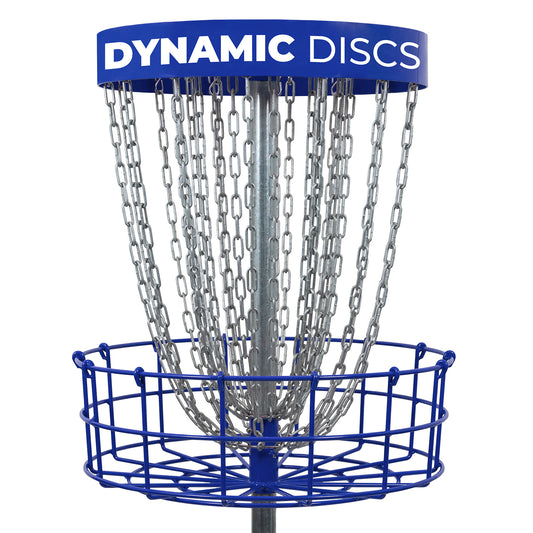Dynamic Discs Veteran Basket Disc Golf Target - Blue - Galvanized Chains