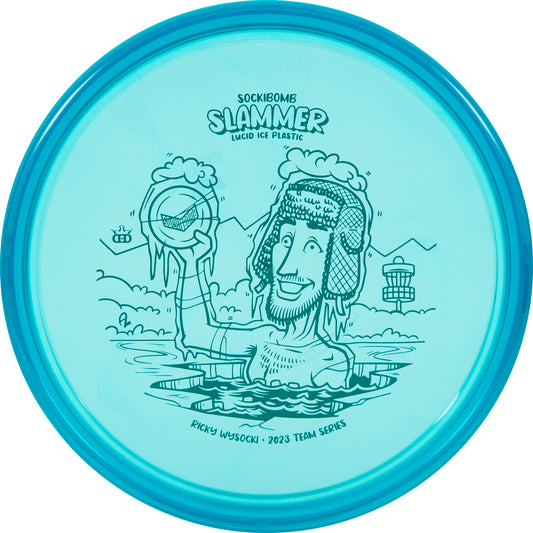 Dynamic Discs Lucid-Ice (Bath) Sockibomb Slammer Ricky Wysocki