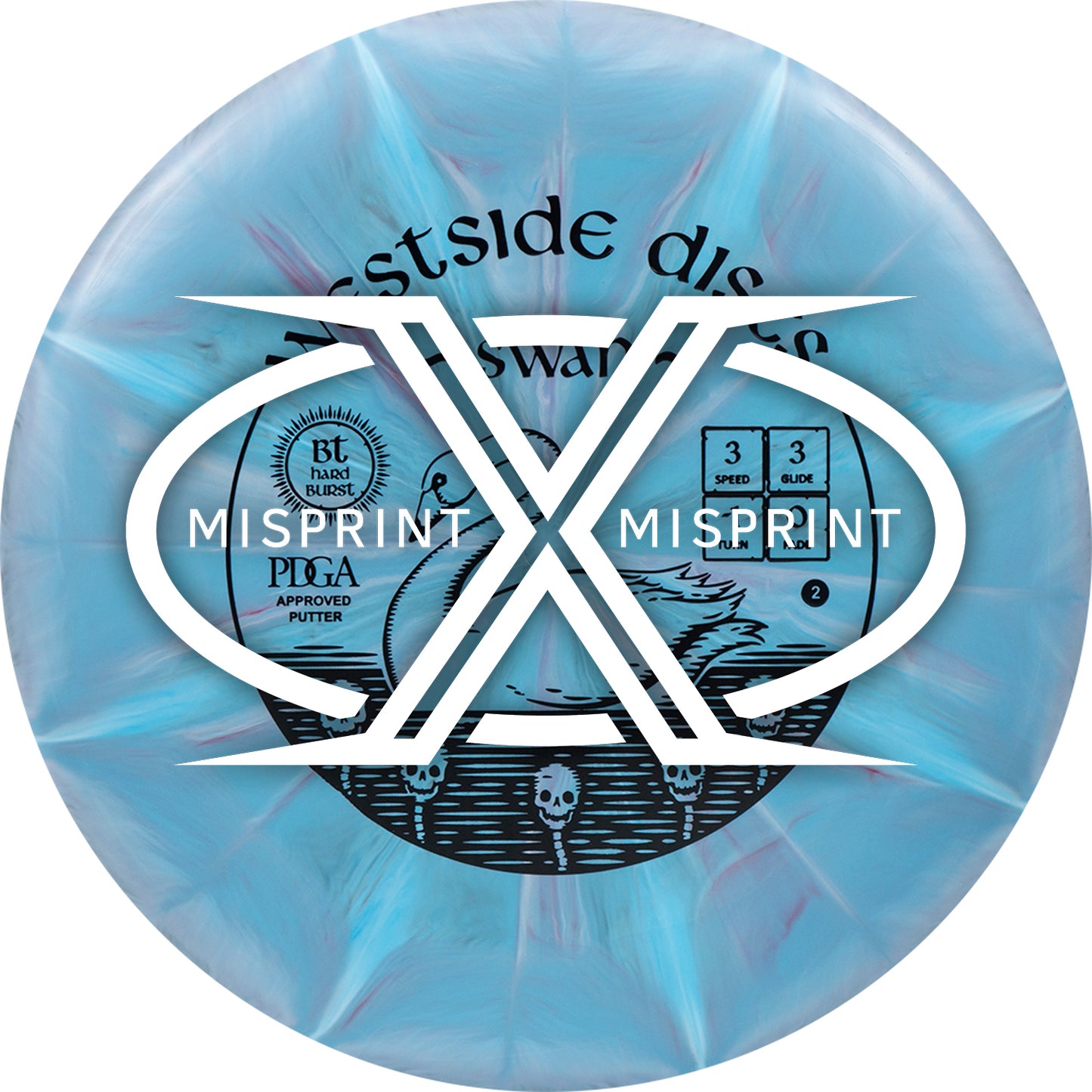Misprint Westside Discs BT Hard Burst Swan 2