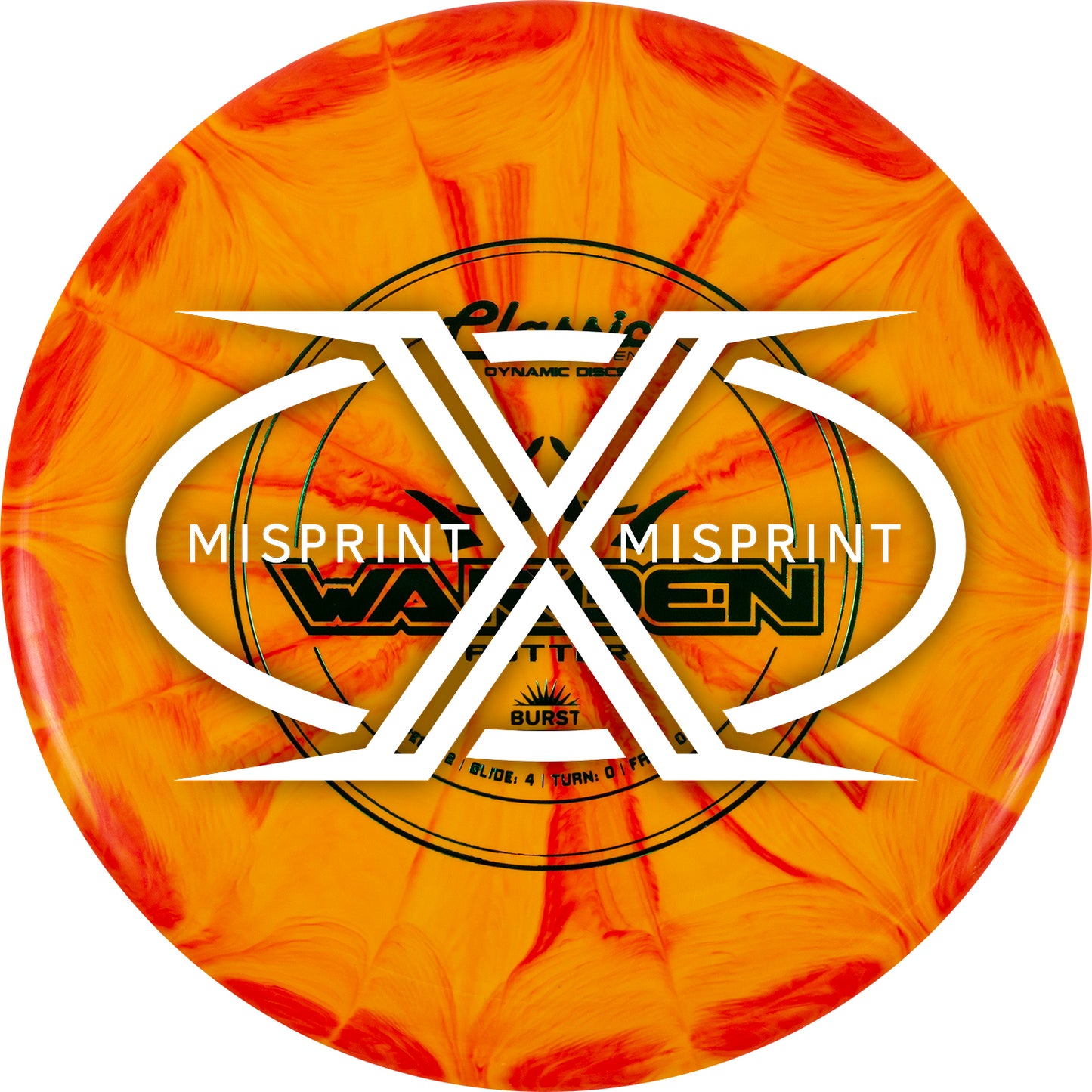 Misprint Dynamic Discs Classic Blend Burst Warden