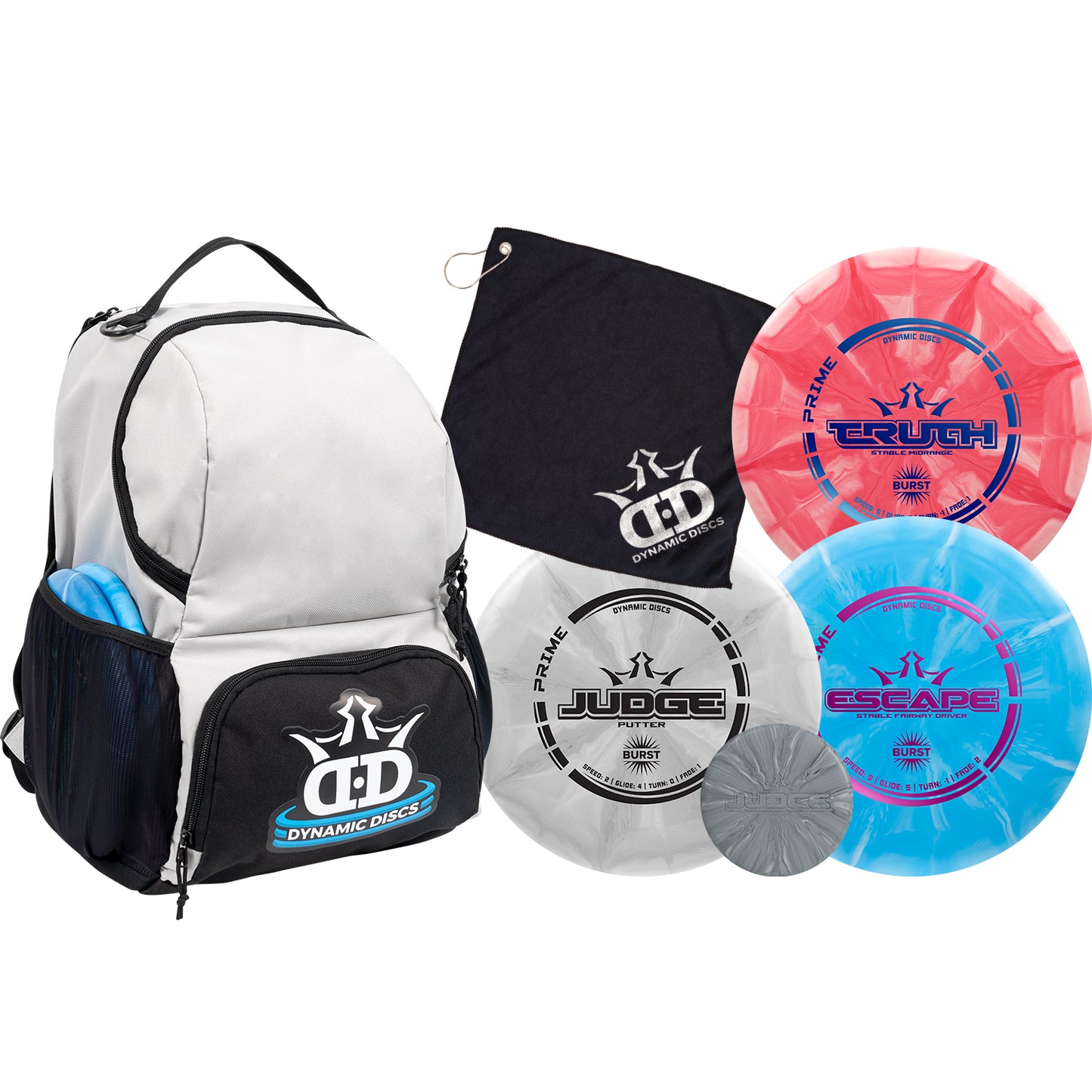 Disc Golf Set with 6 Discs and Mini Disc,Starter Disc Golf Bag,Towel